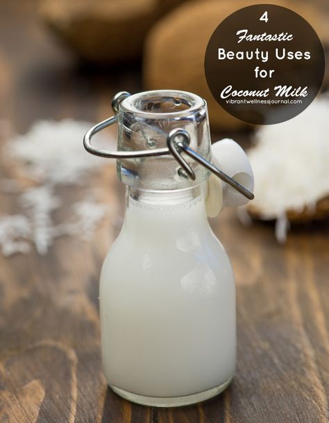 Beauty Uses for Coconut Milk: 4 DIY Coconut Beauty Recipes Uses For Coconut Milk, Milk Uses, Coconut Hair Mask, Coconut Milk Uses, Coconut Oil Mask, Milk Face, Coconut Benefits, Diy Coconut, Kitchen Craft