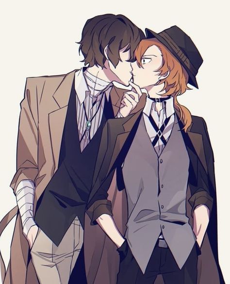 Anime Kiss Gif, The Amazing World Of Gumball, Dazai Osamu, Bongou Stray Dogs, Stray Dogs Anime, Fanarts Anime, Anime Ships, Cute Anime Pics, Ship Art