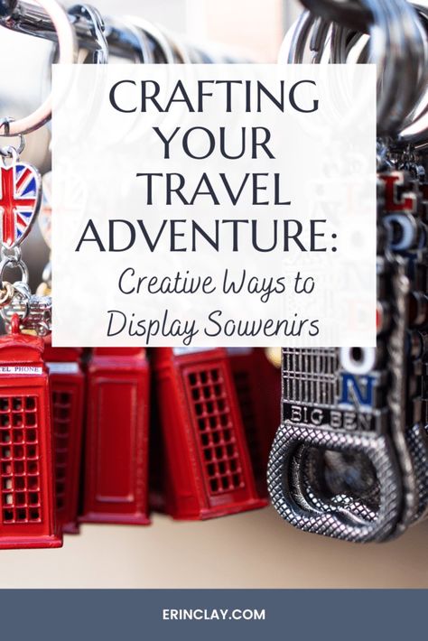 Creative Ways To Display Souvenirs: Crafting Your Travel Adventure Diy Vacation Souvenirs, Travel Crafts For Adults, Travel Keepsake Ideas, Travel Souvenirs Display, Travel Magnet Display Ideas, Display Souvenirs, Souvenir Display, Profitable Crafts, Diy Shadow Box