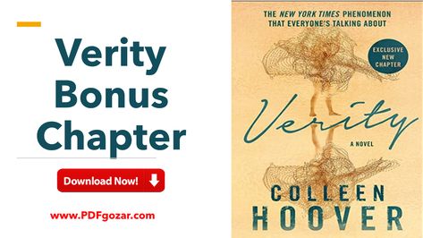 Download free Verity Bonus Chaprt Pdf Verity Extra Chapter, Verity Bonus Chapter, Book Pdf Download Free, Book Verity, Verity By Colleen Hoover, Book Pdfs, Book Links, Nerd Problems, Psychological Thriller