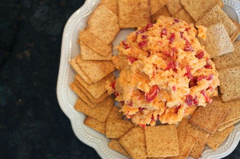 Palmetto Cheese, Cheese Spread Recipes, Homemade Pimento Cheese, Pimento Cheese Recipes, Low Fat Snacks, Cheese Dip Recipes, Tailgate Food, Pimento Cheese, Recipe Blog