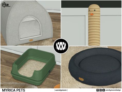 The Sims Resource - Myrica Pets Sims 4 Cc Cat Bed, Sims 4 Cc Pets Collars, Sims 4 Cat Bed, Sims 4 Mods Pets, Sims 4 Pet Bed Cc, Sims 4 Cc Pet Stuff, Sims 4 Dog, Element Costume, Sims 4 Japanese Cc