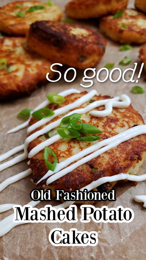 Got leftover mashed potatoes? Turn them into crispy, golden perfection with these Southern-Style Old-Fashioned Mashed Potato Cakes! Simple, delicious, and perfect for breakfast, lunch, or as a snack, this easy recipe is a must-try for any comfort food lover. Save this pin for a classic Southern twist on your leftovers! #SouthernCooking #PotatoCakes #EasyRecipes #ComfortFood Leftover Mashed Potato Cakes, Mashed Potato Cake Recipe, Fried Potato Patties, Mashed Potato Patties, Potato Cakes Recipe, Cakes Simple, Mashed Potato Cakes, Best Potato Recipes, Leftover Potatoes