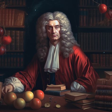 isaac newton, 4k Isaac Newton Art, Old Apple Logo, Robert Boyle, Sir Isaac Newton, Newtons Laws, Francis Bacon, Isaac Newton, Cute Muslim Couples, Apple Logo