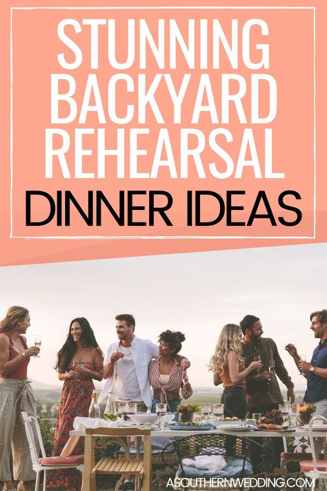 Plan a dreamy backyard rehearsal dinner with these awesome backyard rehearsal dinner ideas! From fun tropical themes to elegant garden parties and champagne walls, we have the perfect ideas for every bride style and budget!  #backyardrehearsaldinner #backyardwedding #rehearsaldinner #rehearsaldinnerideas #uniquerehearsaldinner #cuteweddingideas #cuterehearsaldinnerideas Outdoor Wedding Rehearsal Dinner Ideas, Backyard Rehearsal Dinner Ideas Decor, Outdoor Rehearsal Dinner Decorations, Outdoor Rehearsal Dinner Ideas, Diy Rehearsal Dinner Decorations, Casual Rehearsal Dinner Ideas, Backyard Rehearsal Dinner Ideas, Backyard Rehearsal Dinner, Champagne Walls