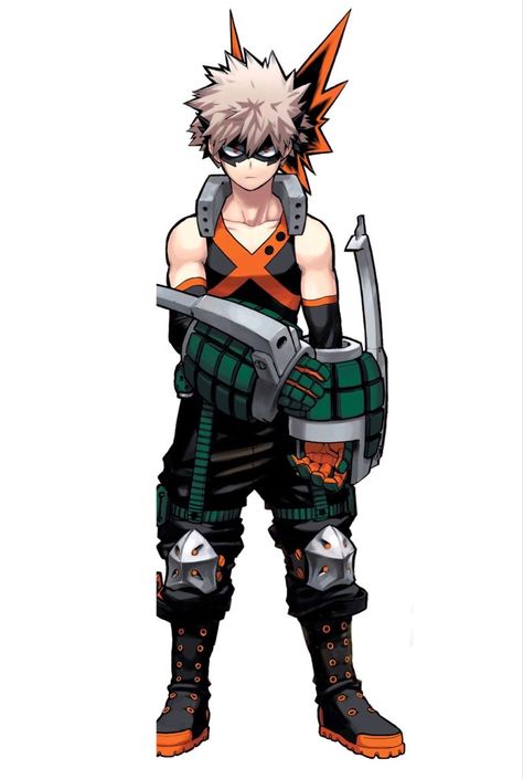 Mha Bakugo Hero Suit, Bakugo Reference Sheet, Bakugou Character Sheet, Bakugou Reference Sheet, Katsuki Bakugou Hero Costume, Katsuki Hero Costume, Bakugo Hero Suit, Bakugou Full Body Picture, Soft Bakugou Fanart