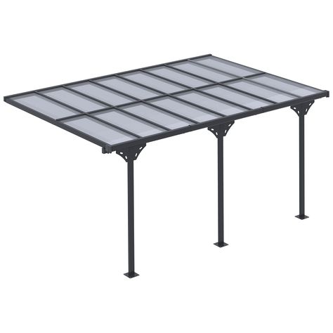 PRICES MAY VARY. Deck Gazebo: Like an awning but bigger and better, our wall pergola can custom-fit your deck. The columns adjust (63.75" - 112.25") forward and back, (11.75" - 17.75") left and right, and fit a wall 91" - 98.5" high. Polycarbonate Pergola: Enjoy the warm sunshine without issue. The polycarbonate roof on our patio pergola filters out annoying UV, stopping sunburns and keeping you comfy. Also, our pergola roof can keep you dry; it deflects away rain for cozy sitting showers or shi Deck Gazebo, Wall Pergola, Sun Panels, Pergola Metal, Gazebo On Deck, Patio Pergola, Metal Pergola, Aluminum Pergola, Pergola Canopy