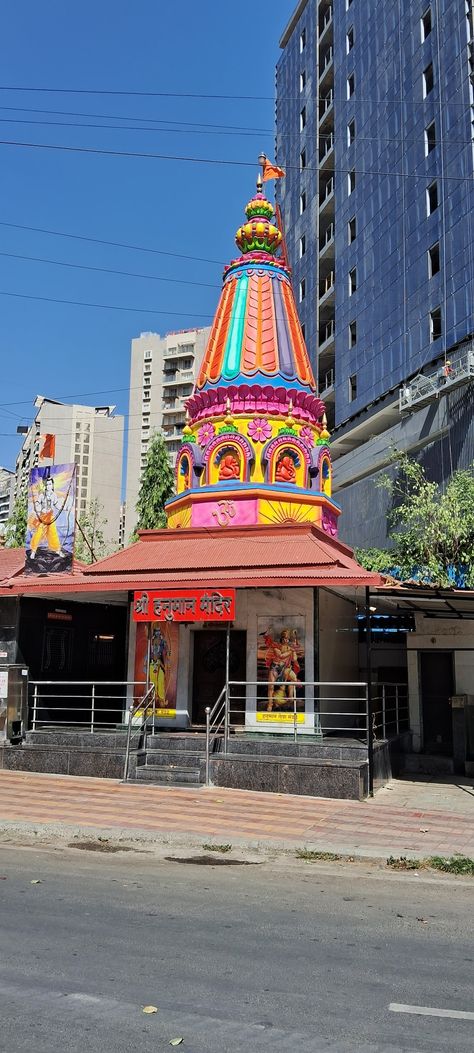 Temple 🛕 painting pune pimpri Hanuman mandir Gyanvapi Mandir, Mandir Painting Ideas, Mandir Painting, Hanuman Mandir, Temple Painting, Pune Maharashtra, Shri Ganesh Images, 3d House Plans, Mandir Design