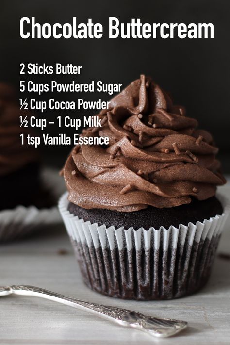 How To Make Chocolate Icing For Cake, Chocolate Buttercream Frosting For Cake, Chocolate Cupcake Icing Recipe, Chocolate Icing Decorating Ideas, How To Make Chocolate Icing, How To Make Chocolate Frosting, Best Homemade Icing, Chocolate Icing Recipe Easy, Chocolate Cakes Decoration