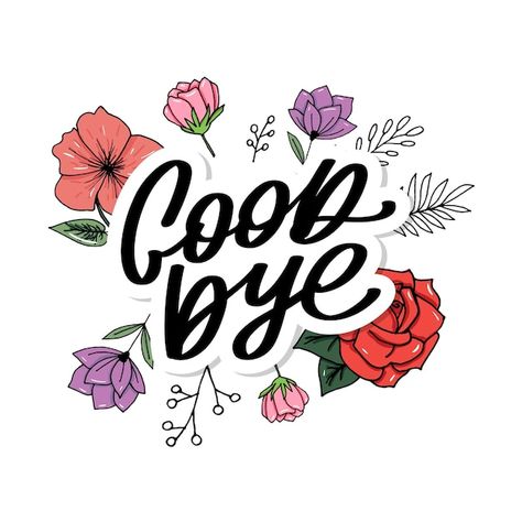 Good bye calligraphic lettering on yello... | Premium Vector #Freepik #vector #goodbye #typography-design #typography-poster #script Goodbye Typography, Goodbye Pictures, Message Wallpaper, Love Yourself Text, 52 Birthday, World Music Day, Thanksgiving Messages, Creative Birthday Cards, Happy Birthday Template