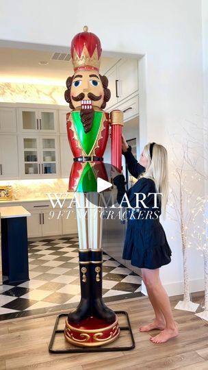 Porch Nutcracker, Broadmoor House, Walmart Home, Walmart Finds, Home Hacks, Nutcracker, Holiday Crafts, Color Scheme, Front Porch