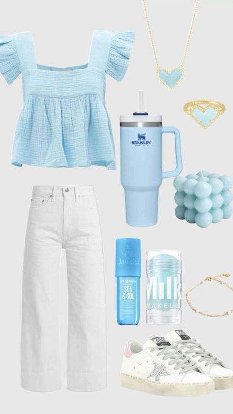 Cuteeee Cute Fancy Outfits, Cute Blue Outfits, Cute Casual Outfits For Teens, Cute Boy Outfits, Simple Outfits For School, Casual Outfits For Teens, Preppy Summer Outfits, Cute Dress Outfits, Casual Preppy Outfits