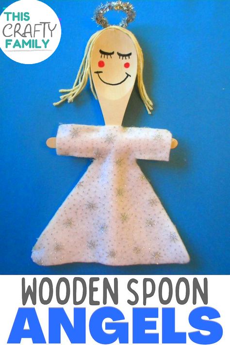 cute handmade wooden spoon christmas angel craft for kids cute home made angel christmas puppet craft Handmade Tree Ornaments, Wooden Spoon Crafts, Mummy Crafts, Handmade Wooden Spoons, Christmas Angel Crafts, Christmas Crafts For Toddlers, Santa Crafts, Preschool Christmas Crafts, Christmas Cards Kids