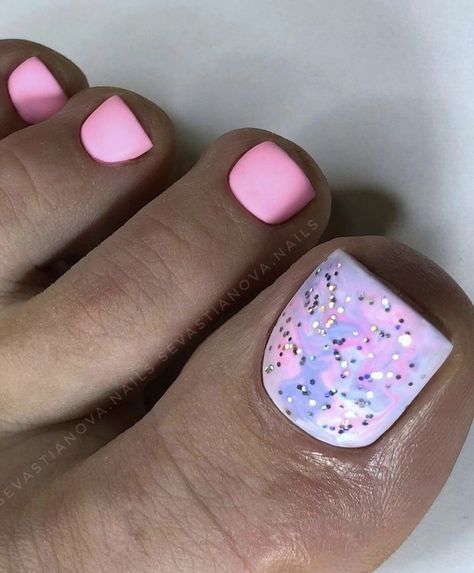 Pedicure Gel Ideas, Toe Nail Colors For Summer, Simple Toe Nail Designs, Summer Pedicure Designs, Pedicure Ideas Summer, Pedicure Summer, Toe Nail Colors, Pedicure Designs Summer, Pedicure Designs Toenails