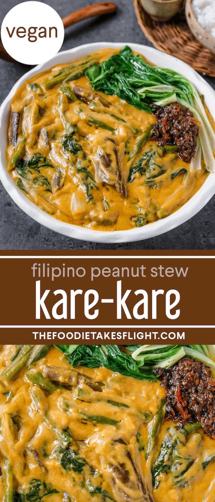 Healthy Filipino Food, Authentic Filipino Recipes, Filipino Recipes Vegetarian, Healthy Filipino Recipes, Vegetarian Recipes Filipino, Filipino Recipe, Vegan Sinigang, Vegan Kare Kare, Vegetarian Kare Kare Recipe