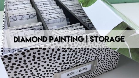 Diamond Painting Storage, Drill Storage, Bead Storage, Diamond Paint, Art Storage, How To Store, Craft Storage, Storage System, Foam Board