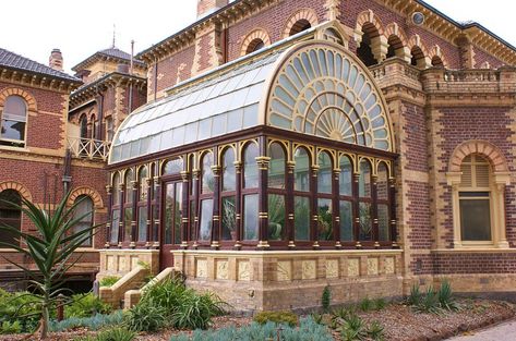 Victorian Conservatory, Bg Design, Historic House, 다크 판타지, Victorian Architecture, Melbourne Victoria, Dream House Decor, Beautiful Architecture, Beautiful Buildings