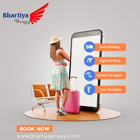 Bhartiya Airways Offers Passport Services, Fly Air, Online Travel Agency, Travel Ads, Overseas Travel, Hotel Booking, Holiday Packages, Flight Ticket, United Airlines