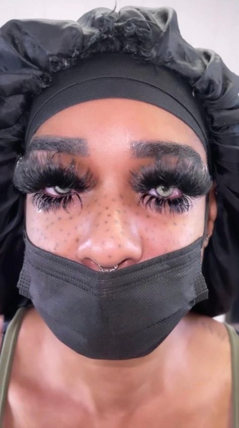 Mega Eyelash Extensions, Wispy Lashes Extensions, Mega Lashes, Baddie Lashes, Fluffy Eyelashes, Beauty Tech, Lashes Fake Eyelashes, Faux Freckles, Big Lashes