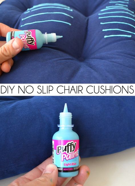 Easily turn any chair cushions into no slip chair pads. Why spend more for no tie strings when you can DIY for so much cheaper? Home Renovation Kitchen, Diy Chair Cushions, Kitchen Renovation Cost, Renovation House, House Decorating Ideas, Home Improvement Diy, Bathroom Improvements, Kitchen Remodel Cost, Home Improvement Loans