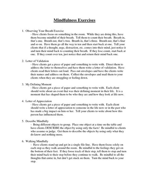 DBT Mindfulness Activities for Groups Worksheet Dbt Activities For Groups, Group Healing Activities, Dbt Activities For Adults, Mindfulness Skills, Individual Therapy Activities For Adults, Spirituality Group Activities, Dbt Mindfulness Activities, Mindfulness Activities For Group Therapy, Walking The Middle Path Dbt Activities