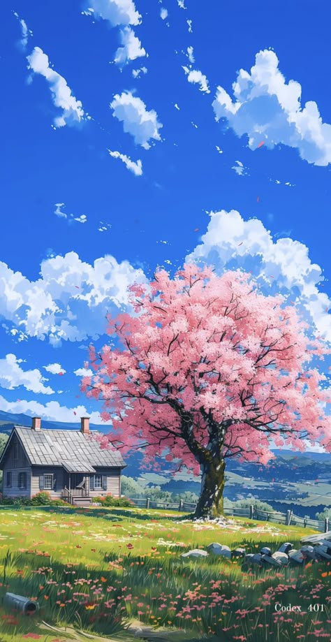 Japan Scenery Wallpaper, Anime Scenery Painting, Gibli Studio Wallpaper, Study Background, Really Cool Wallpapers, Anime Places, Dreamy Artwork, View Wallpaper, Aesthetic Photography Nature