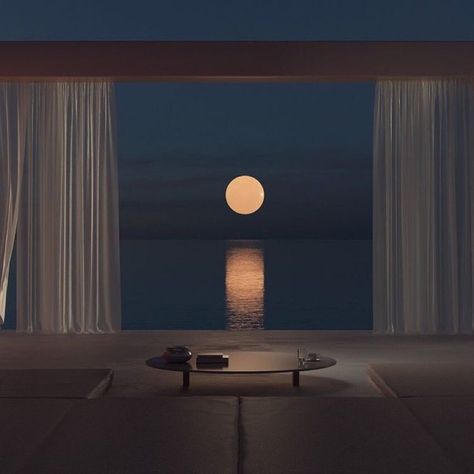 Moon Window, Dreamscape Architecture, Minimalist Living Room Design, Aesthetic Places, Paris Jackson, Aesthetic Rooms, Yacht Design, Dream Living, Window View