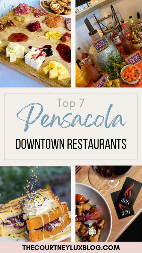 Places To Eat Pensacola Beach, Best Places To Eat In Pensacola Florida, Downtown Pensacola Florida, Pensacola Florida Restaurants, Pensacola Beach Restaurants, Pensacola Restaurants, Florida Pensacola, Christmas Vacation Ideas, Florida 30a