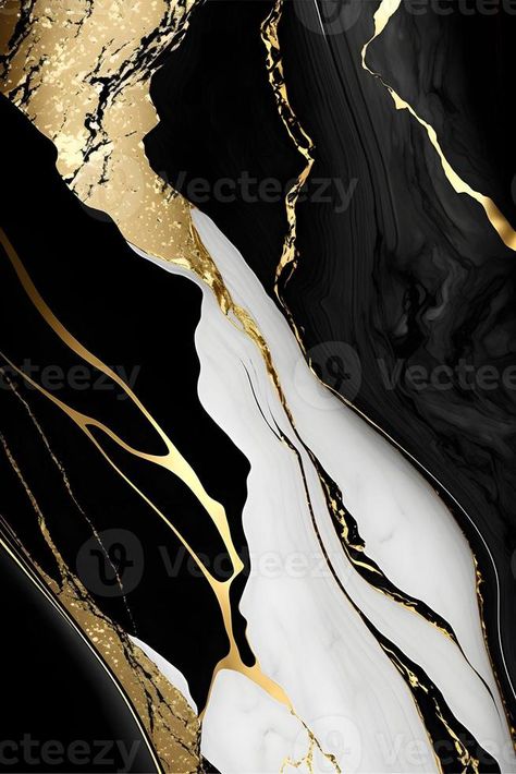 Elegant black, white, and gold marble background texture for use in design projects White And Gold Marble Background, Gold Marble Background, White And Gold Marble, Background Pics, Black And Gold Marble, Black White And Gold, Beautiful Background, Inspo Pics, Black And White Marble