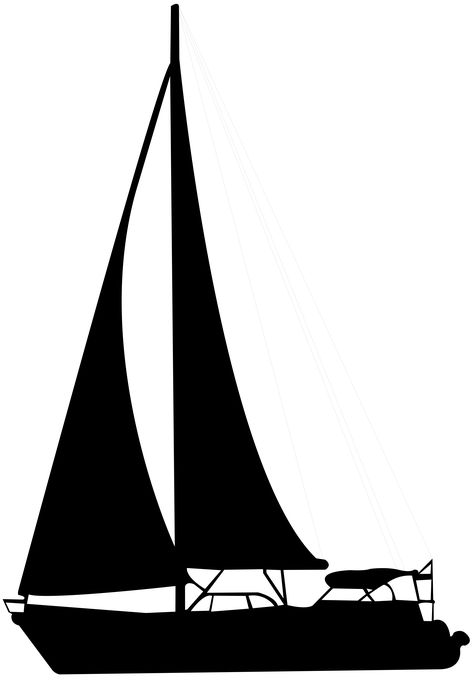 Sail Boat Sillouhette, Boat Png, Boat Silhouette, Sailing Yachts, Star Background, White Images, Sailing Boat, Silhouette Png, Free Clipart