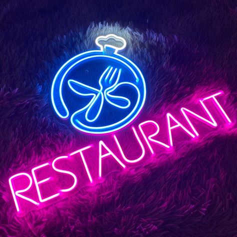 El Wire Sign, Restaurant Neon Sign, Diy Kitchen Lighting, Led Flex, Wire Sign, Neon Sign Art, Neon Flex, Edge Lighting, Tattoo Parlors