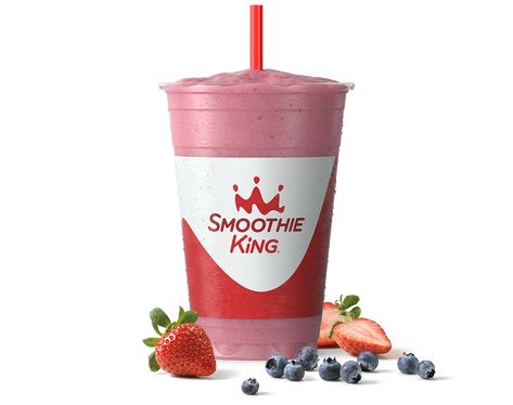 The Activator® Blueberry Strawberry Smoothie Smoothie King Recipes, Diy Smoothies, Dried Goji Berries, Lemonade Smoothie, Vanilla Frozen Yogurt, Butter Pecan Ice Cream, Mixed Berry Smoothie, Blueberry Tart, Berry Punch