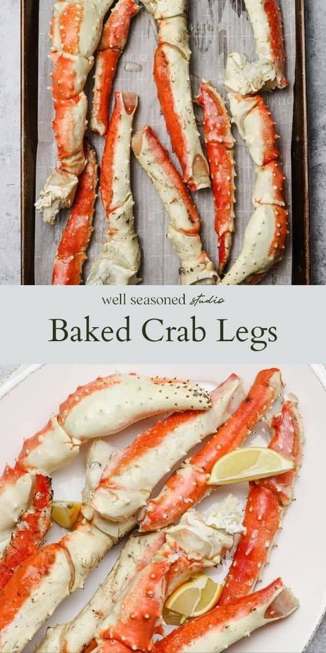 Baked King Crab Legs Recipe, King Crab Recipe, Crab Recipes Easy, King Crab Legs Recipe, Dungeness Crab Legs, Crab Bake, Cooking Crab Legs, Cooking Crab, Legs At Home