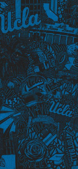 Ucla Bruins Football, Ucla College, Ucla Football, Ucla Campus, College Wallpaper, Blue Room Decor, College Vision Board, Sport Poster Design, Ucla Bruins