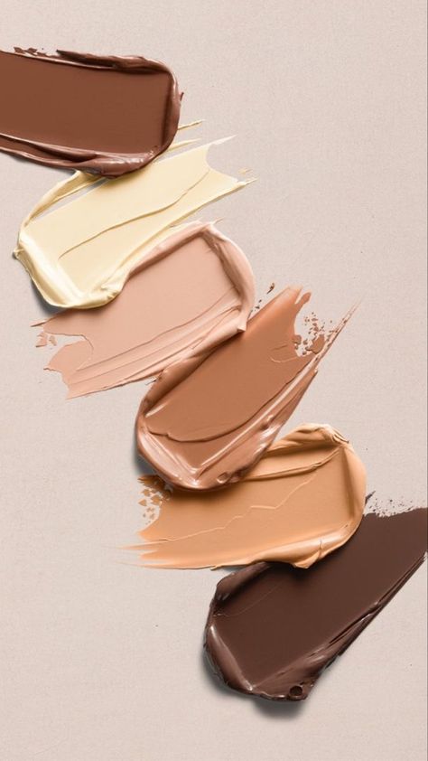 Aesthetic Cosmetics Background, Foundation Texture Photography, Makeup Aesthetic Products Wallpaper, Makeup Swatches Aesthetic, Cosmetics Aesthetic Wallpaper, Makeup Products Aesthetic Photography, Beauty Aesthetic Photography, Concealer Aesthetic, Foundation Aesthetic