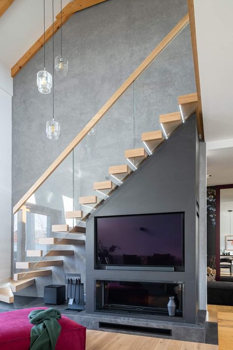 Tv Stand Under Staircase, Tv Unit Design Modern Under Staircase, Tv Unit Under Staircase, Decor Under Staircase, Design Under Stairs Ideas, Under Stairs Tv Unit, Decor Under Stairs, Stairs Tv Unit, Under The Stairs Closet Ideas