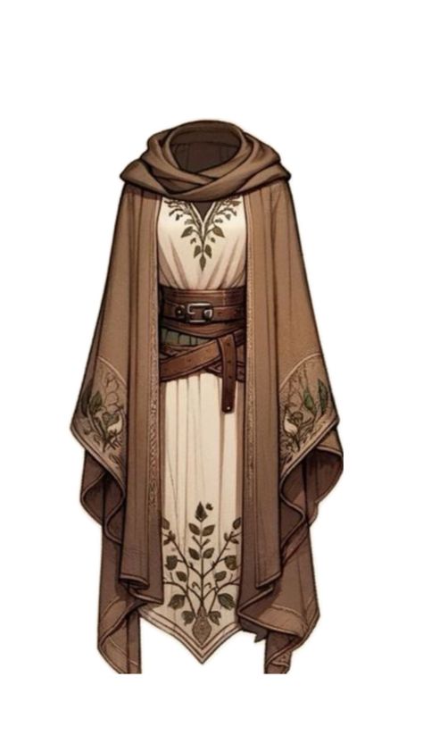 Jedi Outfit, Dnd Druid, Elf Cosplay, Fair Outfits, Elf Clothes, Fandom Fashion, Concept Clothing, Fantasy Dresses, Medieval Clothing