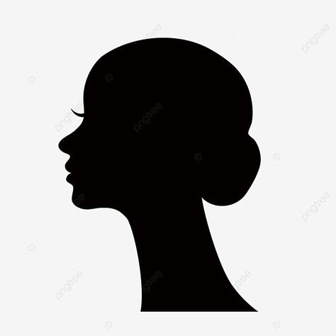 Woman Side Profile Silhouette, Side Face Silhouette, Side Face Illustration, Female Side Profile Drawing, Side Profile Silhouette, Face Side View, Side View Of Face, Side View Drawing, Tennis Art