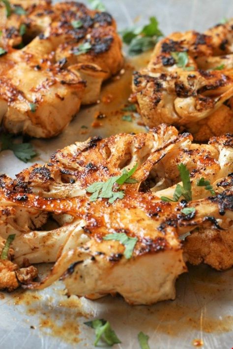 Grilling Recipes Meat, Grilled Cauliflower Steaks, Cauliflower Steaks Recipes, Grilled Cauliflower, Recipes Meat, Cauliflower Steaks, Top Recipes, Grilled Vegetables, Roasted Cauliflower