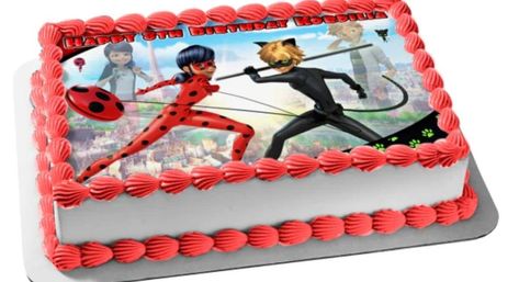 Miraculous Ladybug Party, Ladybug Cakes, Ladybug Cupcakes, Ladybug Girl, 7th Birthday Party Ideas, 25th Birthday Cakes, Ladybug Birthday Party, Dot Background, Ladybug And Cat Noir