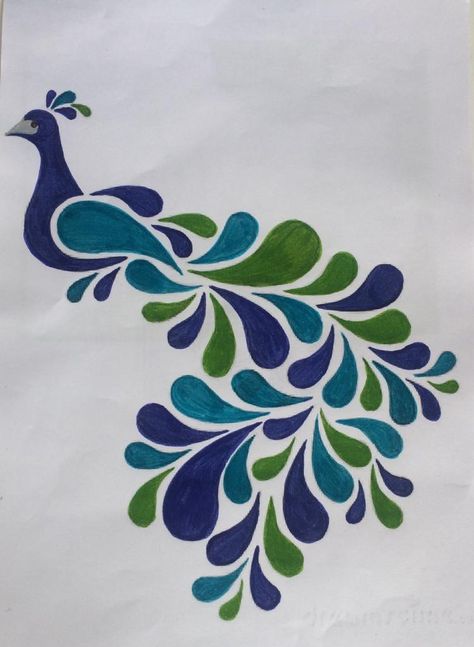 Peacock Stencil Pattern, Peacock Feather Diy Crafts Ideas, Drawing Peacock Easy, Peacock Drawing Simple Easy, Peacock Abstract Art, Peacock Fabric Painting Designs, Peacock Stencil Design, Peacock Painting On Fabric, Stensil Drawings Art