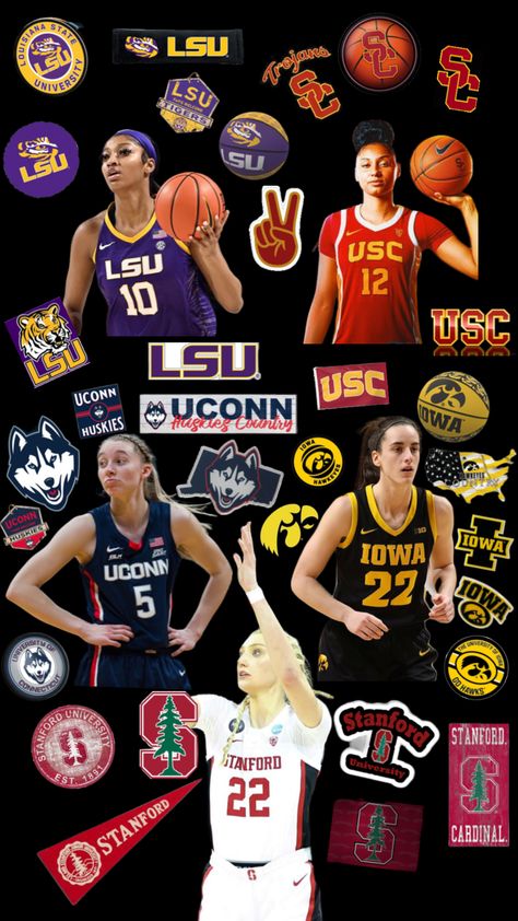 #LSU#angelreese #usc #jujuwatkins #uconn #paigebueckers #iowa #caitlinclark #stanford #cameronbrink Basketball Fits Women, Womens Basketball Wallpaper, Lsu Womens Basketball, Usc Aesthetic, Stanford Volleyball, Kamilla Cardoso, Juju Watkins, Basketball Iphone Wallpaper, Caitlyn Clark