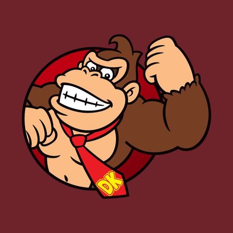 Donkey Kong Drawing, Kong Drawing, Super Mario Bros Party, Simpsons Drawings, Diddy Kong, Mario Bros Party, Donkey Kong Country, Super Mario Birthday, Super Mario Art