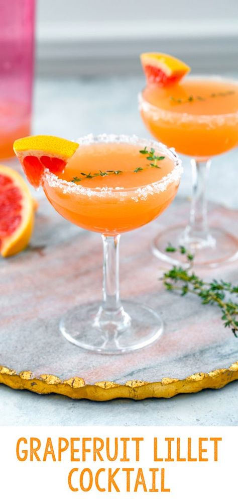 Grapefruit Cocktail, Refreshing Cocktail, Spring Cocktails, Best Cocktail Recipes, Frozen Cocktails, Mocktail Recipe, Grapefruit Juice, Delicious Cocktails, Refreshing Cocktails