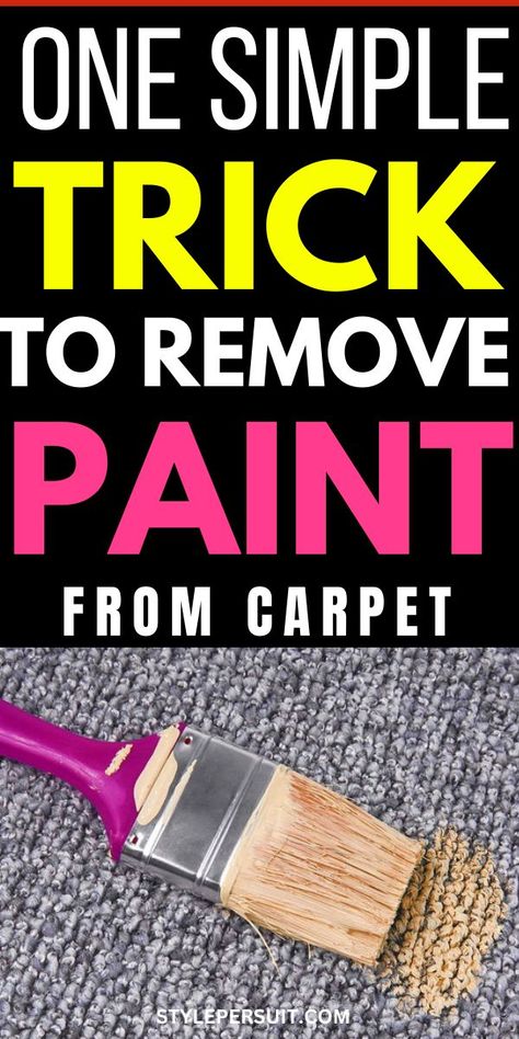 Explore the best methods for removing paint from carpets, addressing both wet and dry paint. We’ll also share some at-home remedies and hacks that will help you have your carpets paint-free in no time at all. Remove Dried Paint From Carpet, How To Get Paint Out Of Carpet, Get Paint Out Of Carpet, Remove Paint From Carpet, Paint Out Of Carpet, Best Carpet Stain Remover, Painting Laminate Cabinets, How To Remove Paint, White Interior Paint