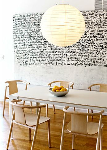 Wall Writing, Boho Home, Room Table, 인테리어 디자인, Dining Room Table, Diy Design, Kitchen Dining Room, Interior Inspiration, Home Deco