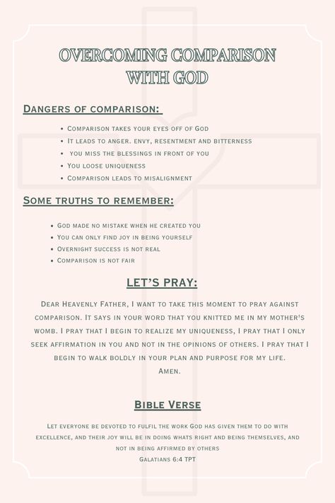 #overcomingchallenge #comparison #christianwomen Bible Verse On Comparison, Bible Verse About Comparing, Comparison Bible Verse, Comparison Quotes, Christian Advice, Study Printables, Prayers Of Encouragement, Motivational Bible Verses, Bible Study Printables