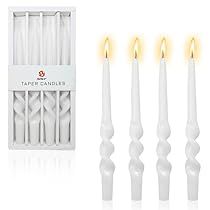 Candles Twisted, White Taper Candles, Dripless Taper Candles, Dripless Candles, Twisted Candles, Spiral Candles, White Candle Sticks, Cream Candles, Tapered Candle