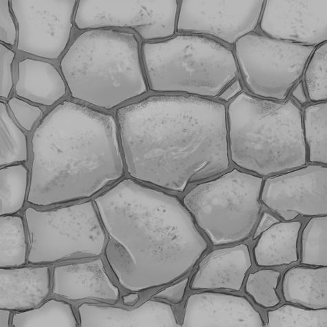 ArtStation - Stone Texture, John Ennis Rocks Texture Drawing, How To Draw Stone Texture, How To Draw A Stone Wall, Stone Drawing Texture, Stone Texture Sketch, Rock Texture Drawing, Stone Texture Drawing, Different Textures Drawing, Stone Texture Paint