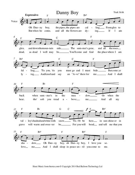 O Danny Boy (Londonderry Air) Sheet music for Guitar and Vocal - 8notes.com Sheet Music For Guitar, Free Song Lyrics, Music For Guitar, Air Guitar, Danny Boy, Flute Sheet Music, Boy Music, Londonderry, Music Memories